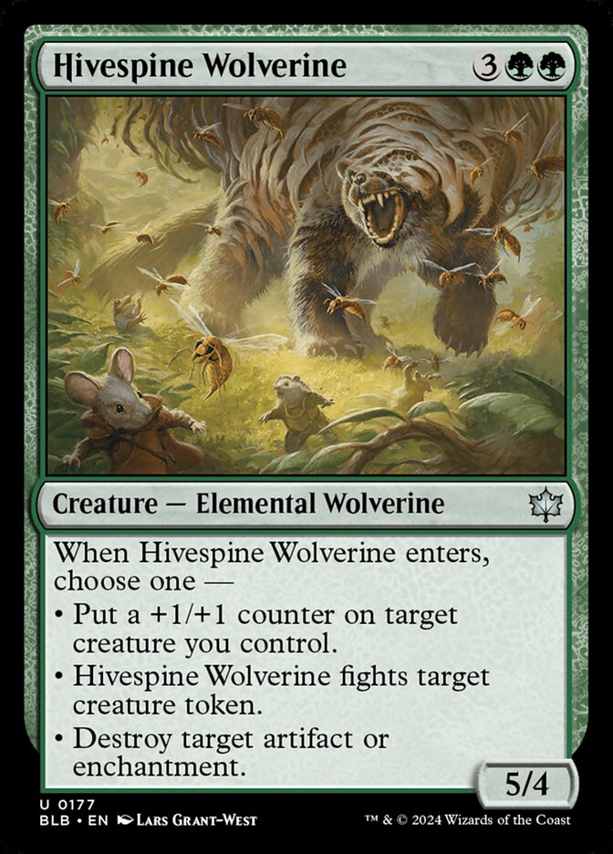 Hivespine Wolverine - carta Magic The Gathering