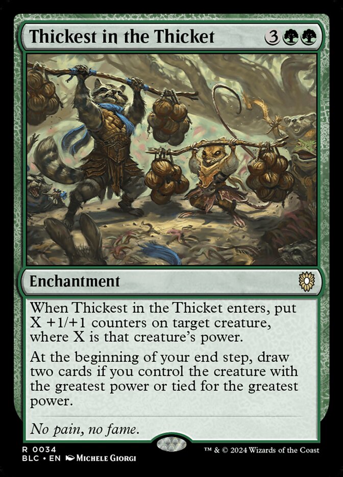 Thickest in the Thicket - carta Magic The Gathering