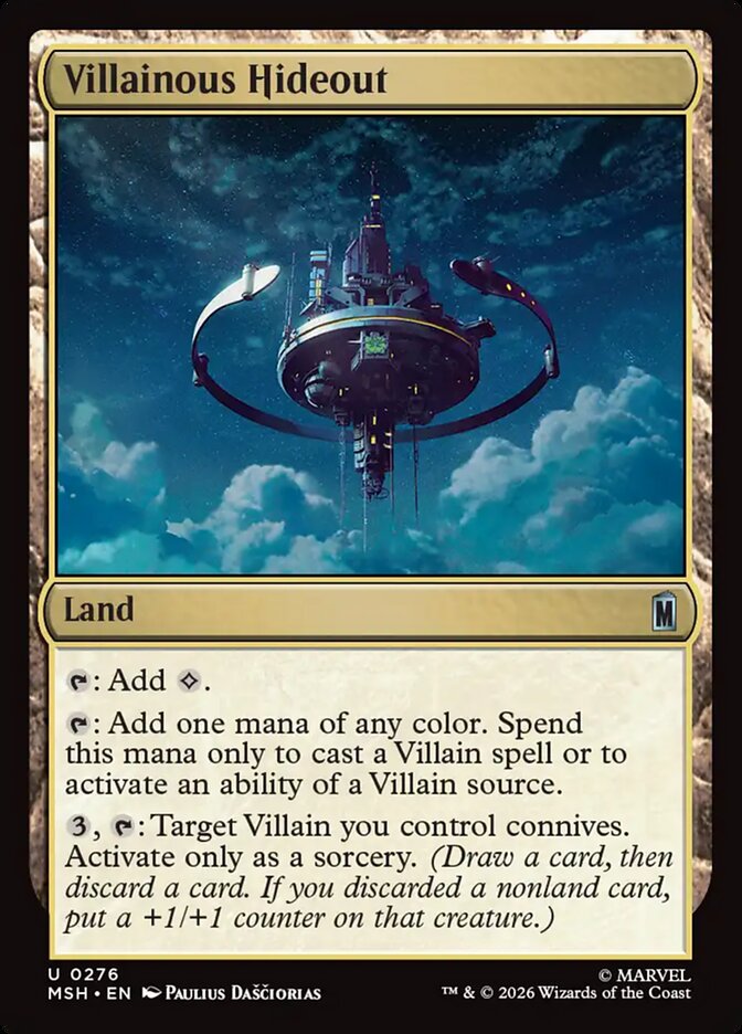 Villainous Hideout - carta Magic The Gathering