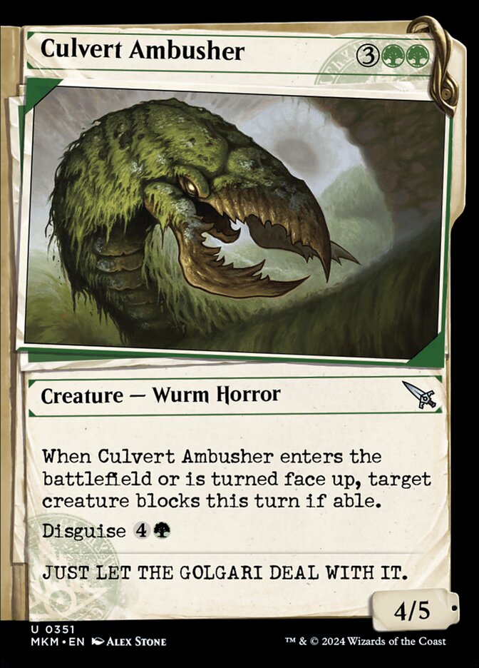 Culvert Ambusher - carta Magic The Gathering
