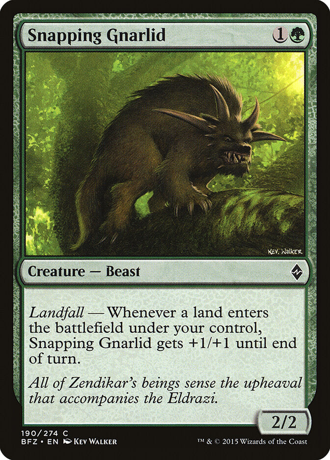 Snapping Gnarlid - carta Magic The Gathering