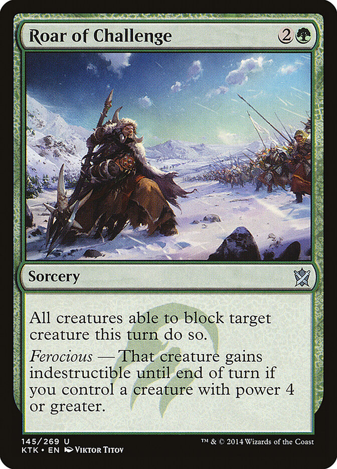 Roar of Challenge - carta Magic The Gathering