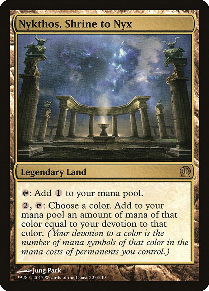 Nykthos, Shrine to Nyx - carta Magic The Gathering