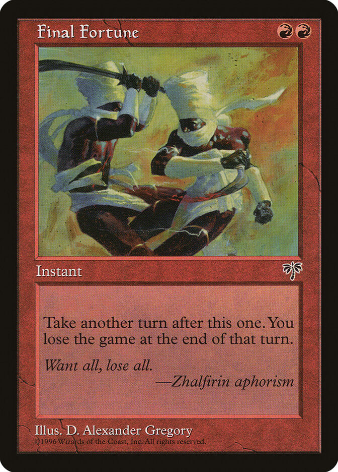 Final Fortune - carta Magic The Gathering