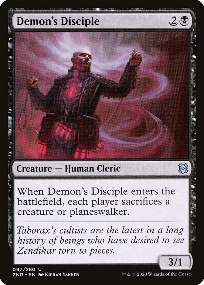 Demon's Disciple - carta Magic The Gathering