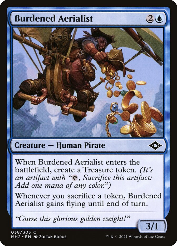 Burdened Aerialist - carta Magic The Gathering