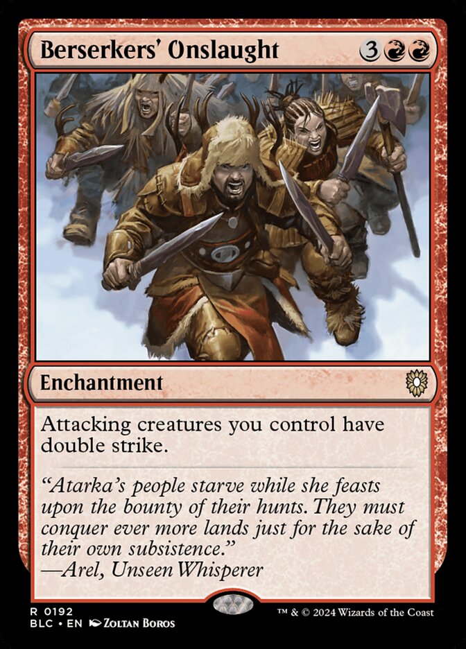 Berserkers' Onslaught - carta Magic The Gathering