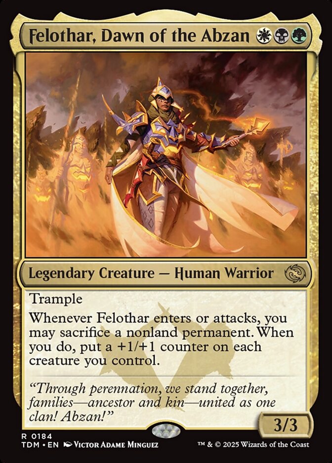Felothar, Dawn of the Abzan - carta Magic The Gathering