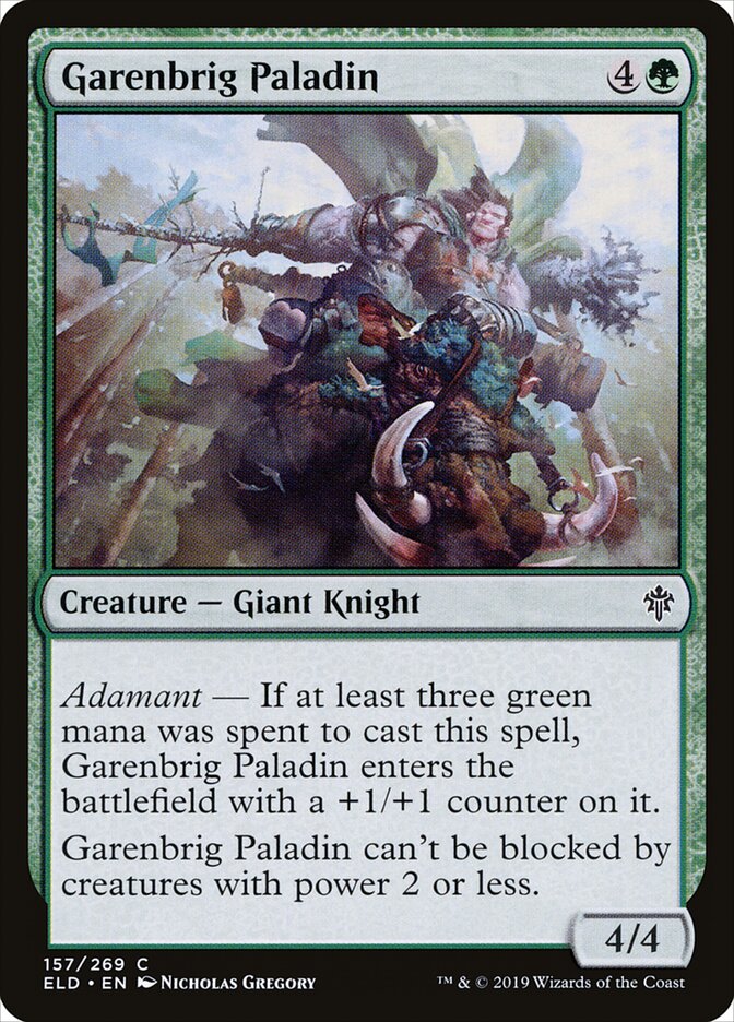 Garenbrig Paladin - carta Magic The Gathering