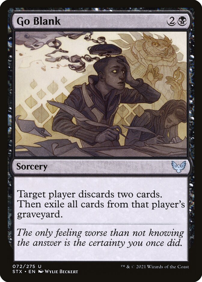 Go Blank - carta Magic The Gathering