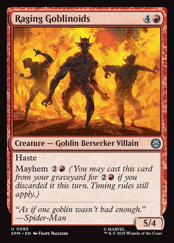Raging Goblinoids - carta Magic The Gathering