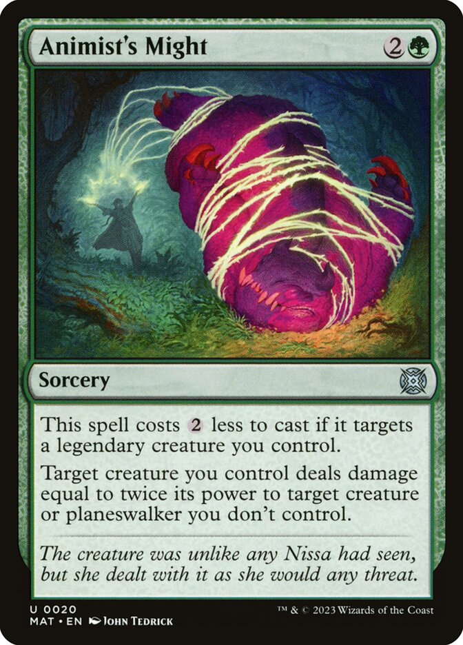 Animist's Might - carta Magic The Gathering