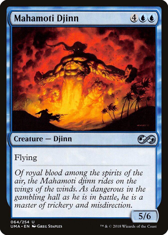 Mahamoti Djinn - carta Magic The Gathering