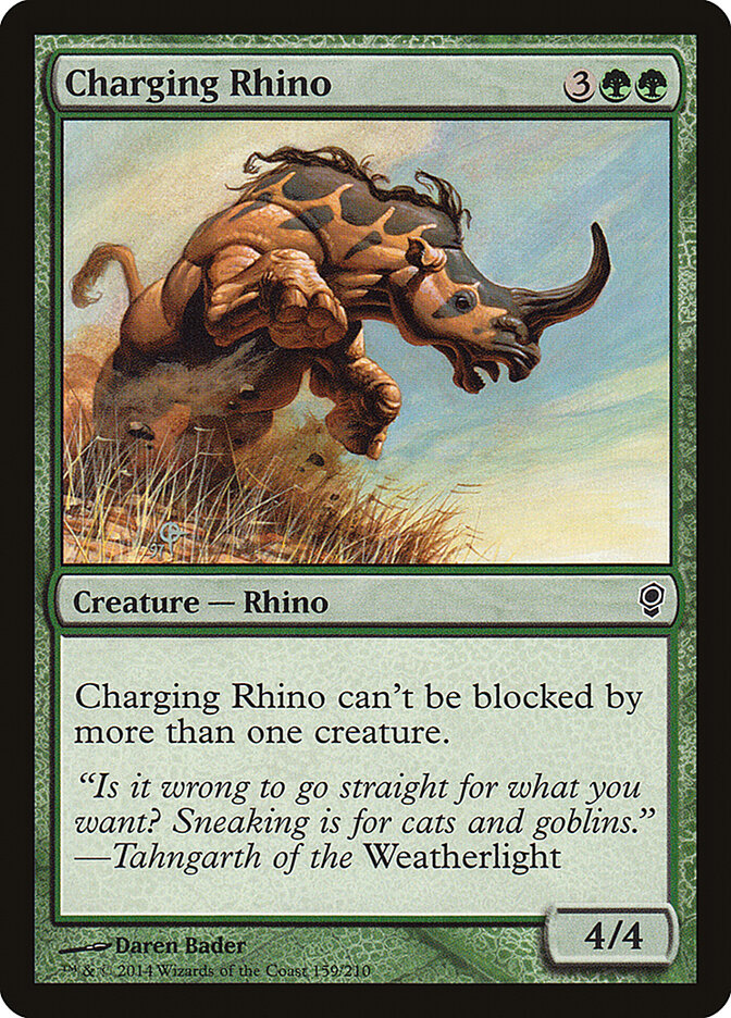 Charging Rhino - carta Magic The Gathering