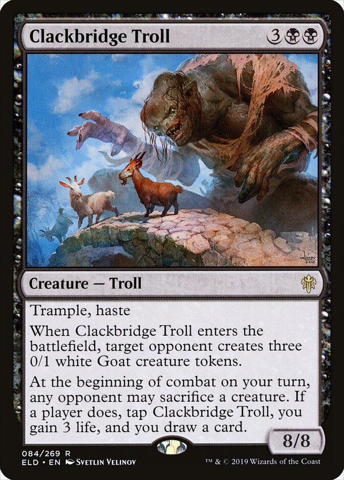 Clackbridge Troll - carta Magic The Gathering