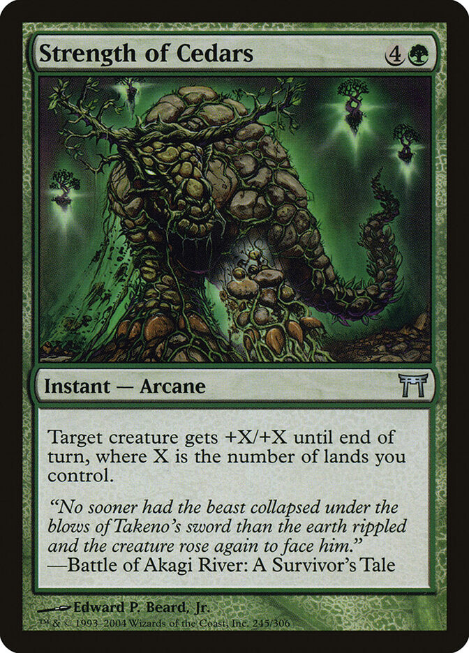 Strength of Cedars - carta Magic The Gathering