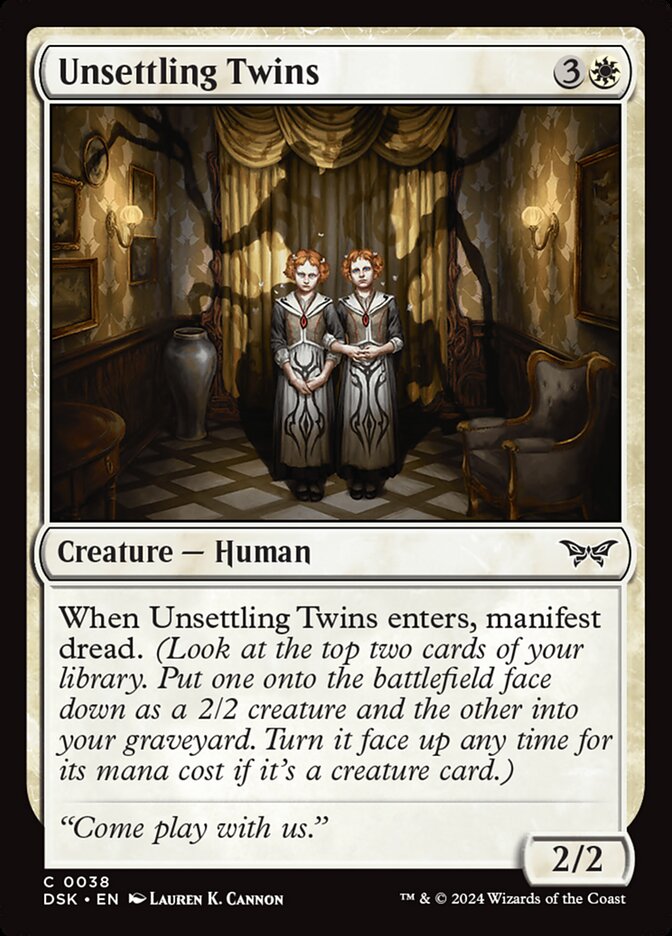 Unsettling Twins - carta Magic The Gathering