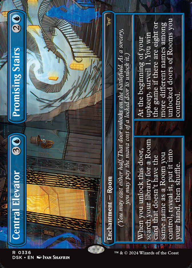 Central Elevator // Promising Stairs - carta Magic The Gathering