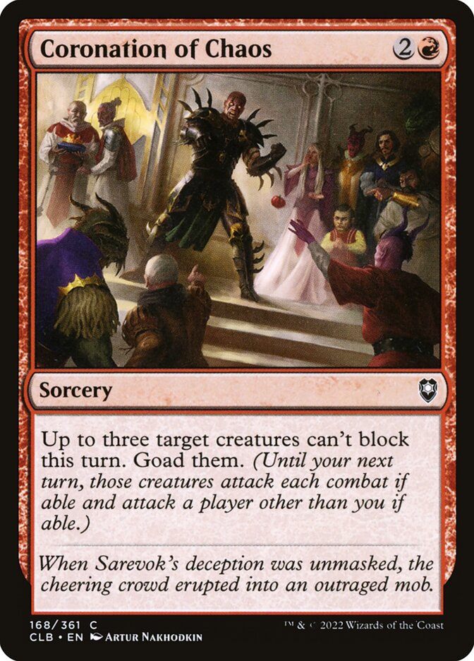 Coronation of Chaos - carta Magic The Gathering