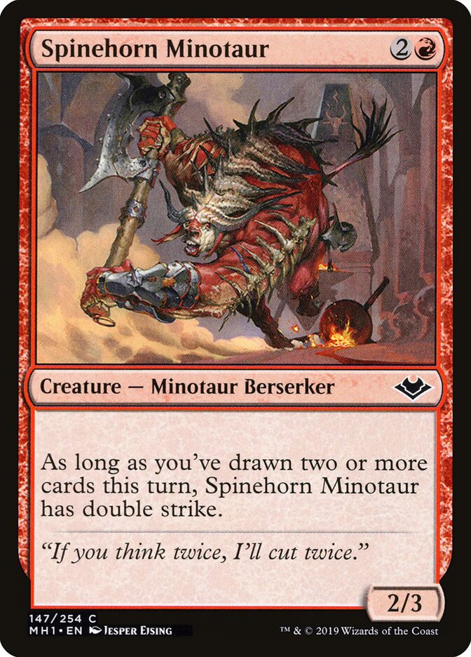 Spinehorn Minotaur - carta Magic The Gathering