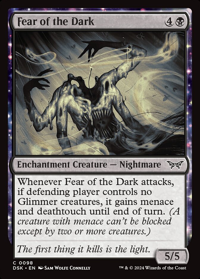 Fear of the Dark - carta Magic The Gathering
