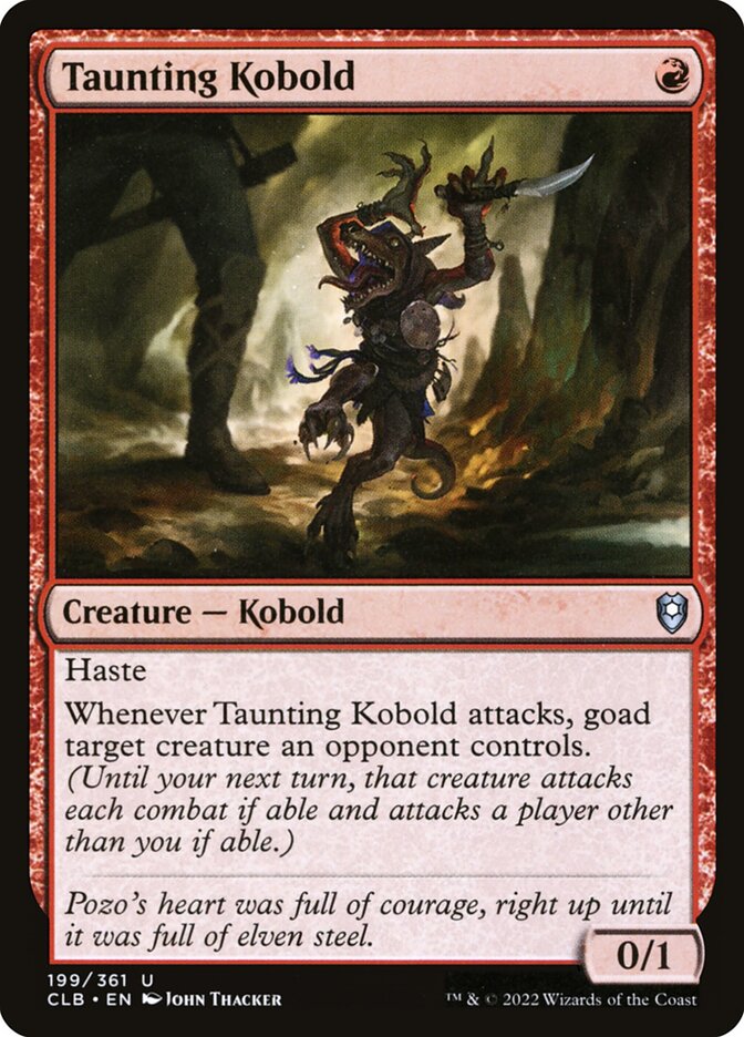 Taunting Kobold - carta Magic The Gathering