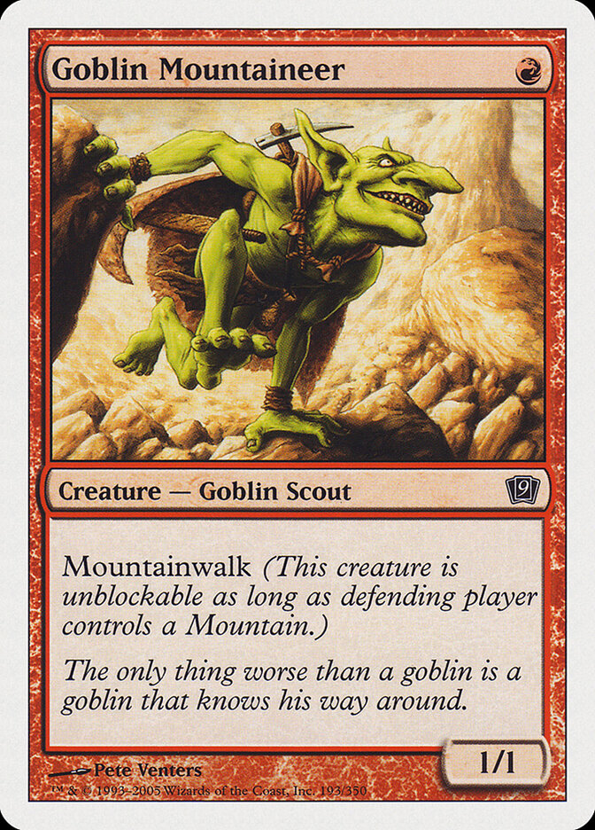 Goblin Mountaineer - carta Magic The Gathering