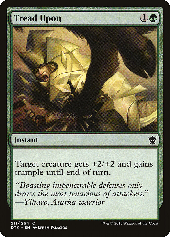 Tread Upon - carta Magic The Gathering