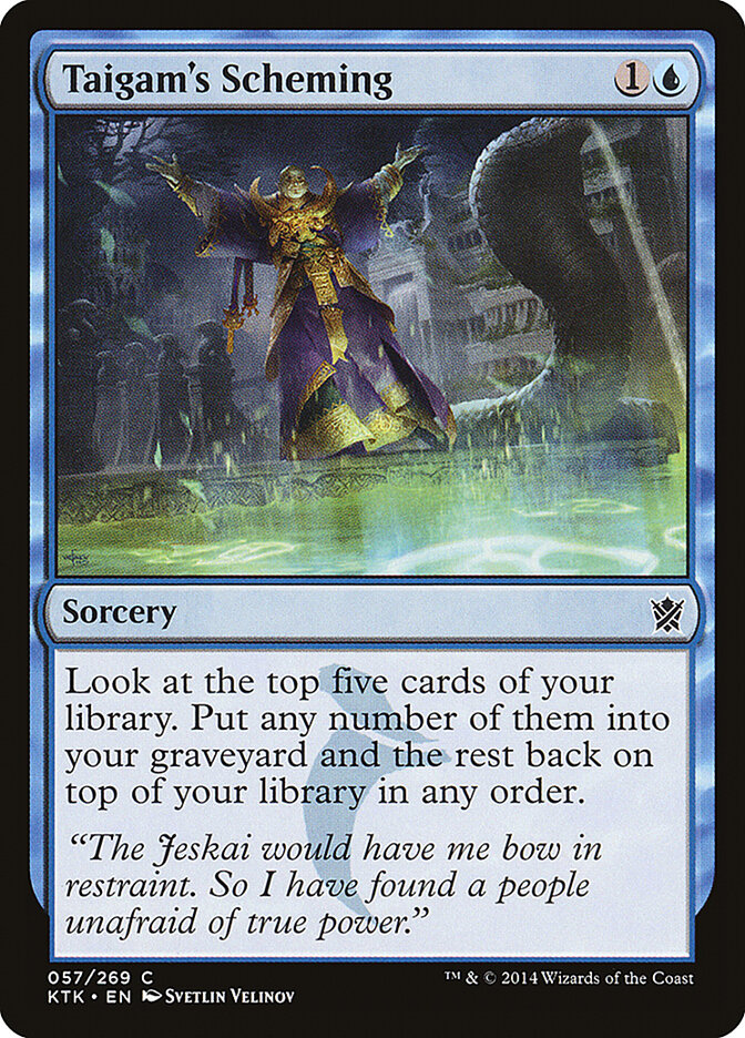 Taigam's Scheming - carta Magic The Gathering