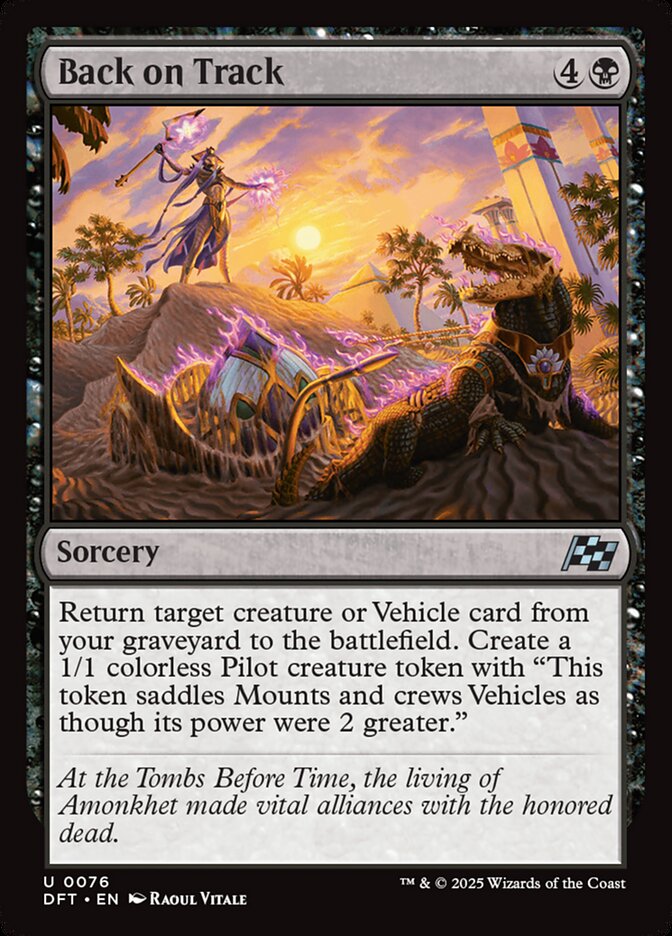 Back on Track - carta Magic The Gathering