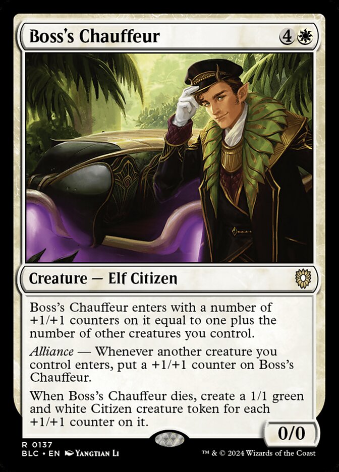 Boss's Chauffeur - carta Magic The Gathering