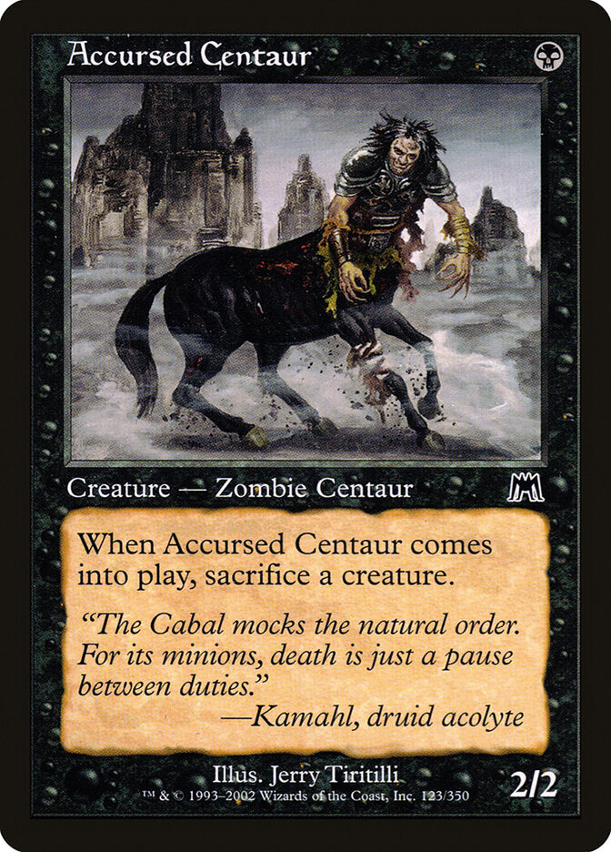 Accursed Centaur - carta Magic The Gathering
