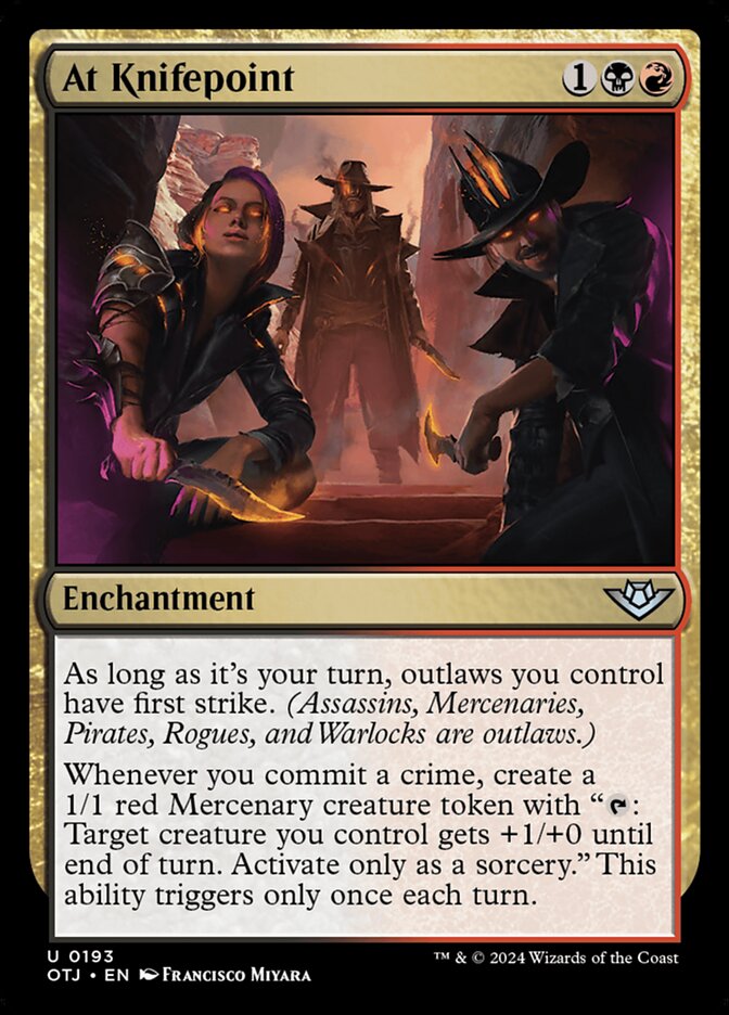 At Knifepoint - carta Magic The Gathering
