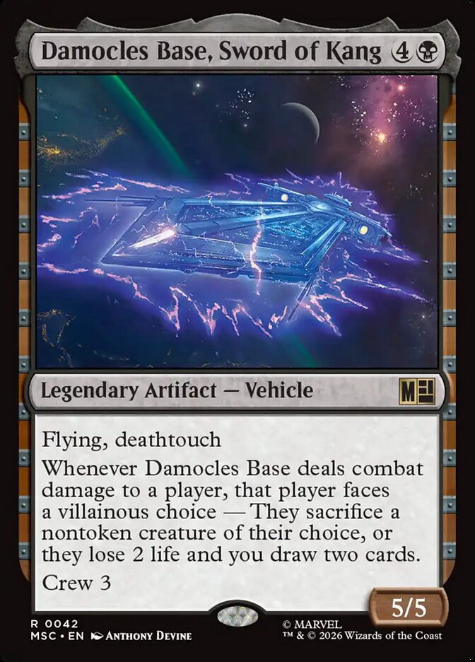 Damocles Base, Sword of Kang - carta Magic The Gathering