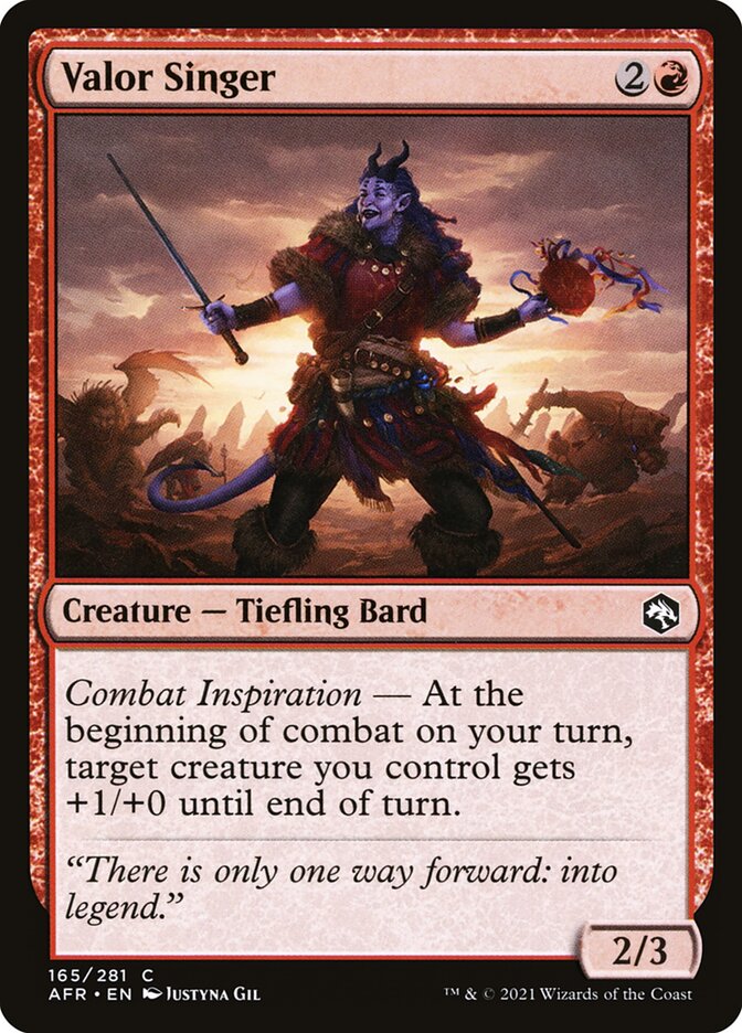 Valor Singer - carta Magic The Gathering