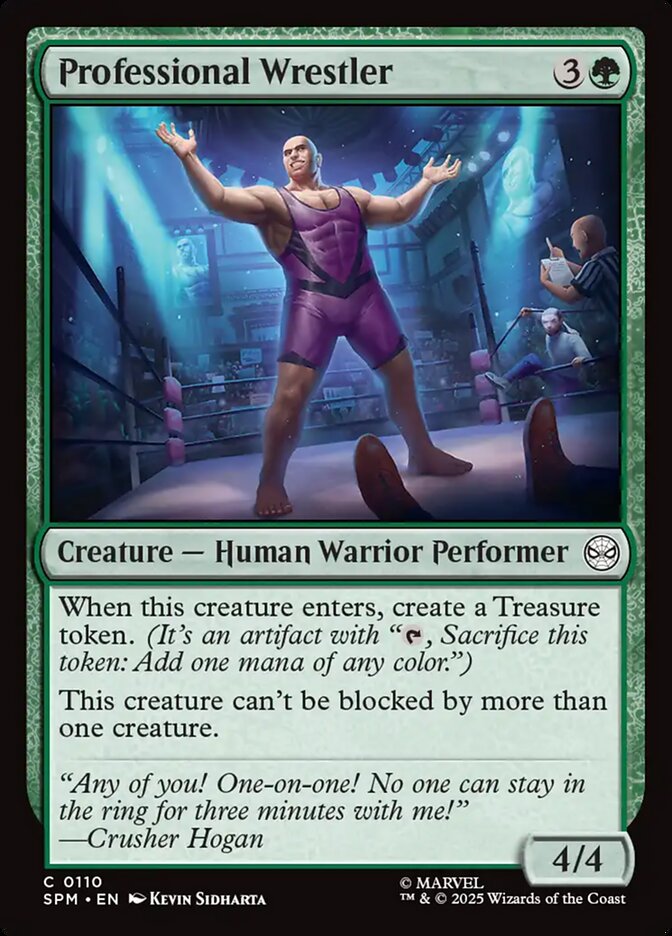 Professional Wrestler - carta Magic The Gathering