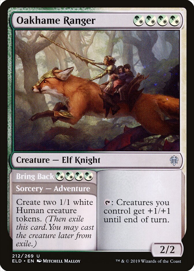 Oakhame Ranger // Bring Back - carta Magic The Gathering