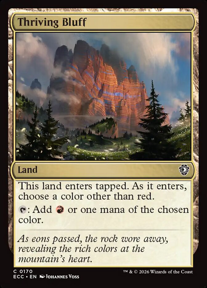 Thriving Bluff - carta Magic The Gathering