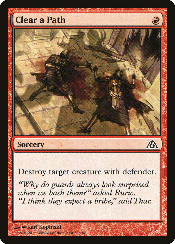 Clear a Path - carta Magic The Gathering