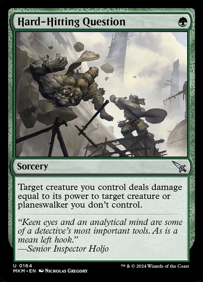 Hard-Hitting Question - carta Magic The Gathering