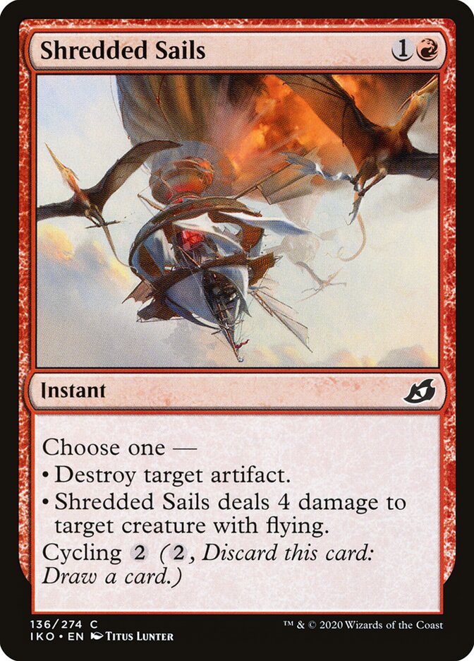 Shredded Sails - carta Magic The Gathering