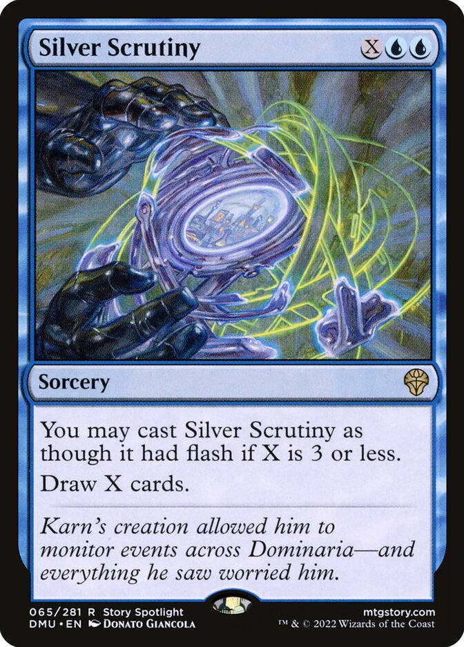 Silver Scrutiny - carta Magic The Gathering