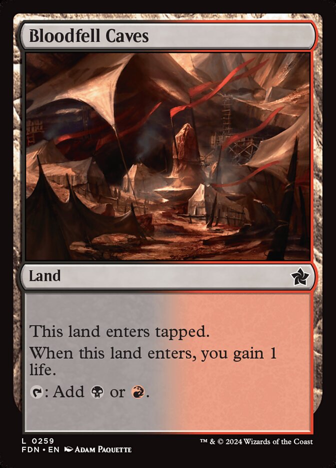 Bloodfell Caves - carta Magic The Gathering