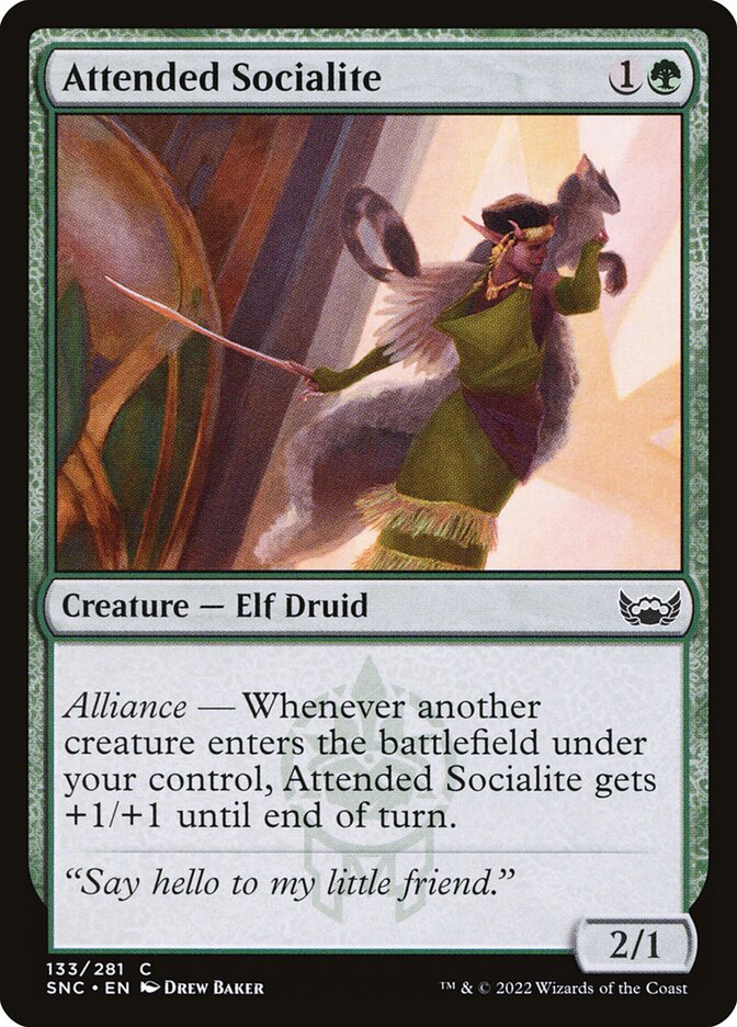 Attended Socialite - carta Magic The Gathering