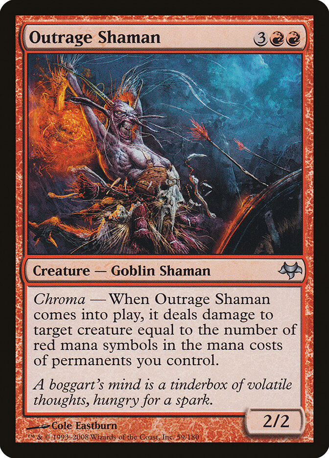 Outrage Shaman - carta Magic The Gathering