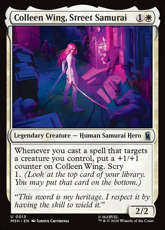 Colleen Wing, Street Samurai - carta Magic The Gathering