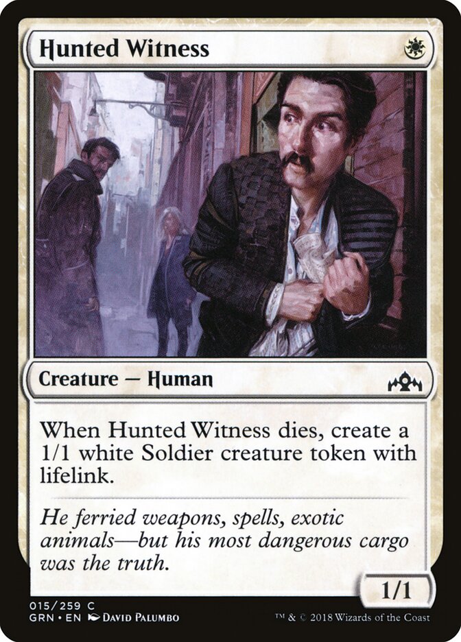 Hunted Witness - carta Magic The Gathering