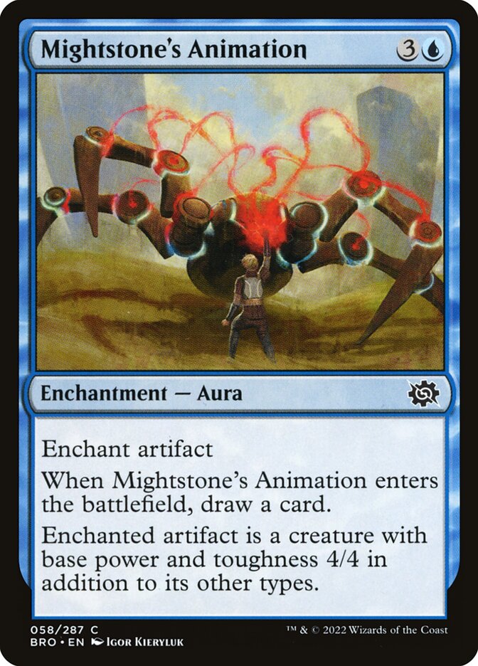 Mightstone's Animation - carta Magic The Gathering