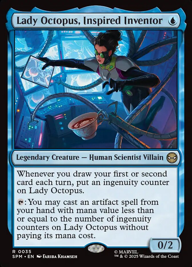 Lady Octopus, Inspired Inventor - carta Magic The Gathering
