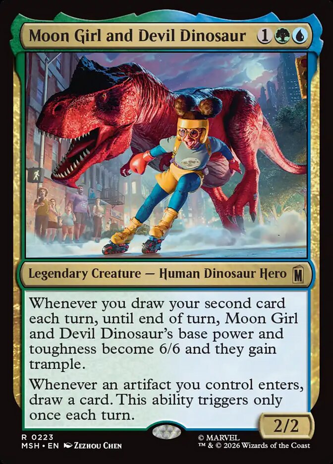 Moon Girl and Devil Dinosaur - carta Magic The Gathering